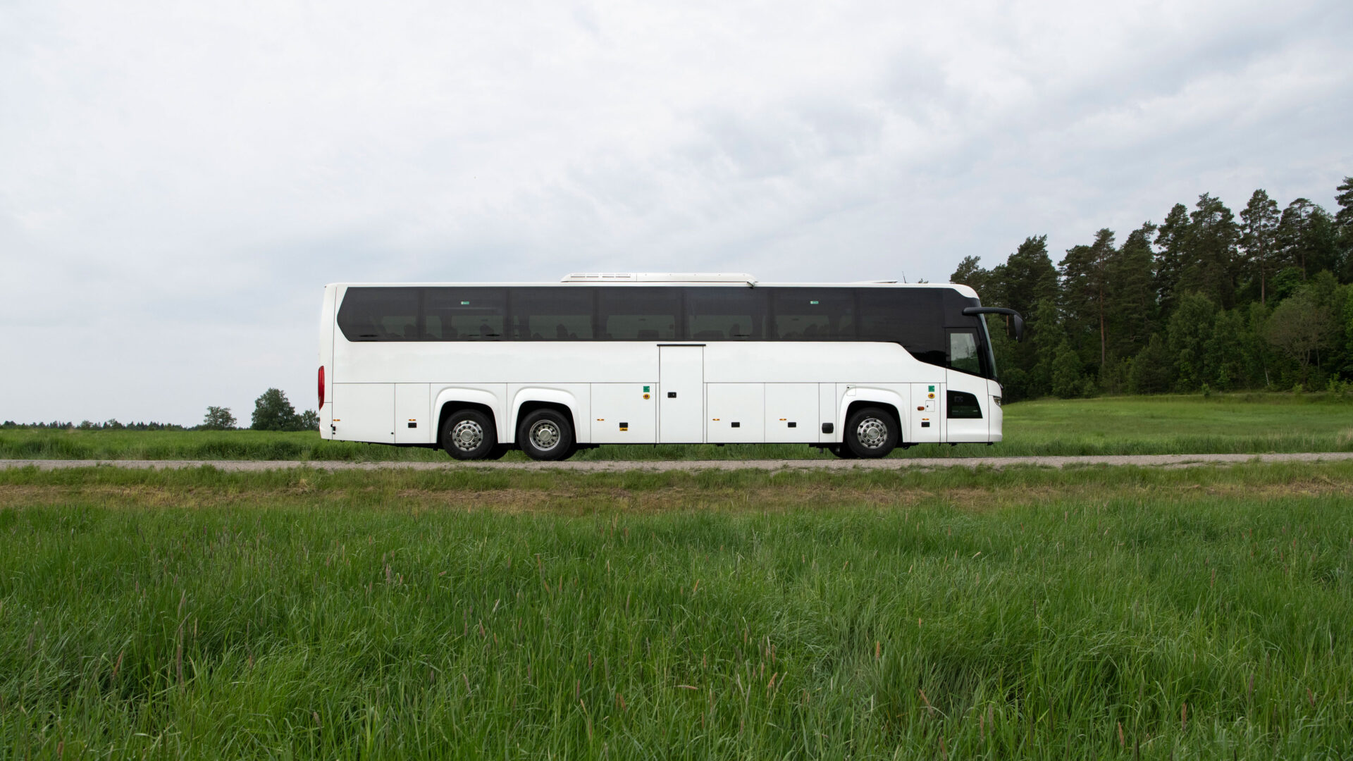 Turistbussen Scania Touring drivs av gas. Foto: Scania.