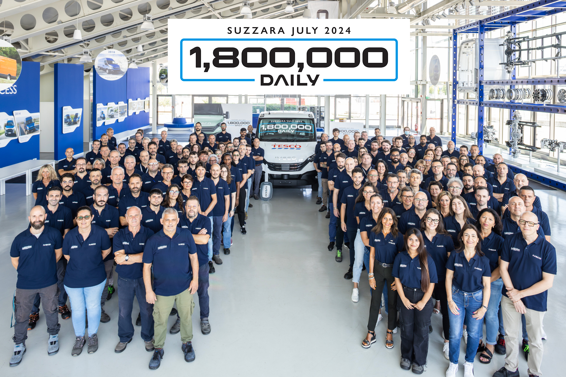 Nu har 1 800 000 Daily lämnat fabriken i italienska Suzzara, Mantua. Foto: Iveco.