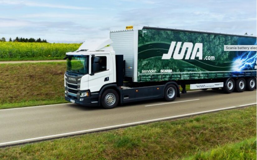 JUNA ska hjälpa till att öka intresset för ellastbilar och möjligheten att äga sådana. Foto: Scania/JUNA: