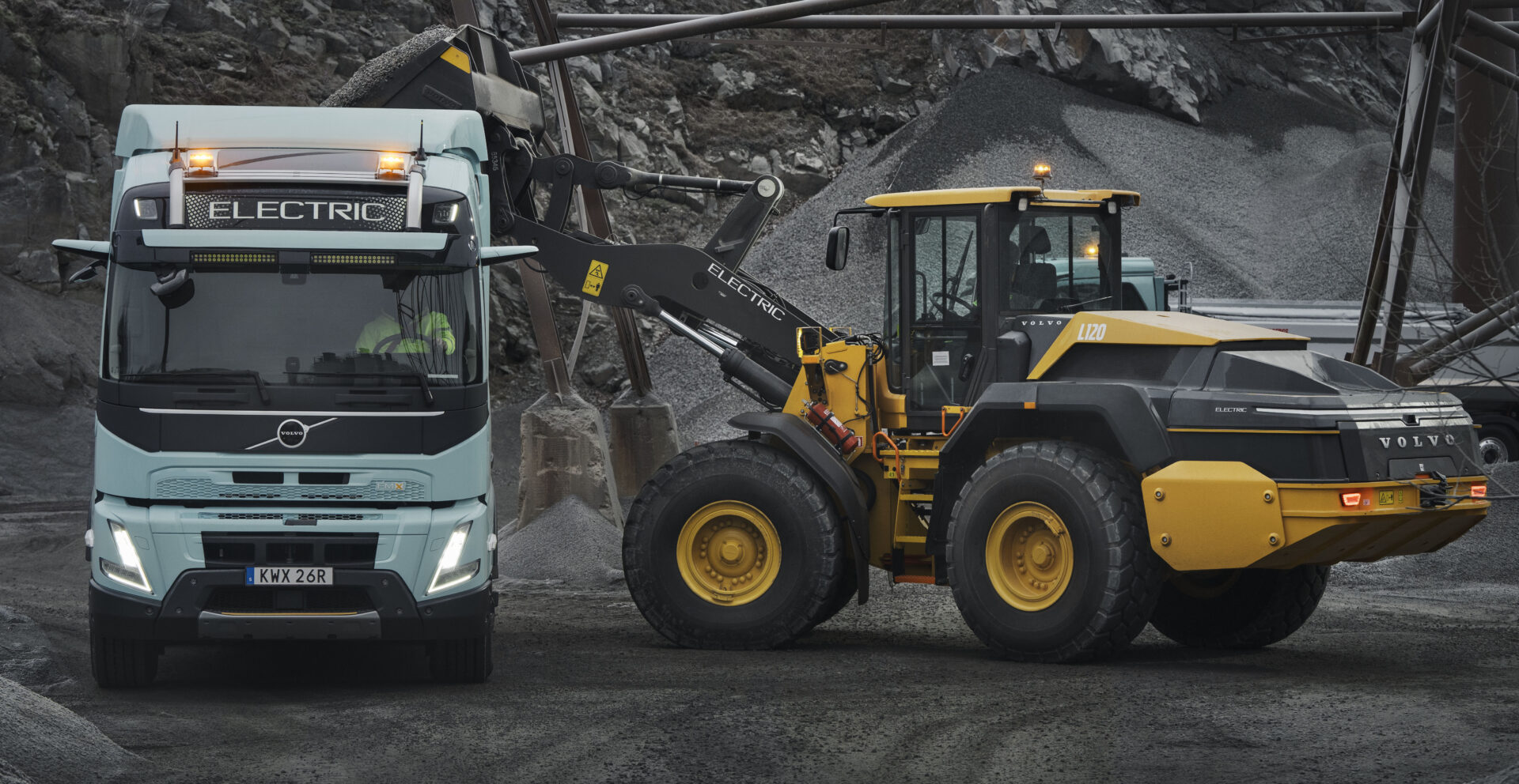 Volvo CE elektrifierar tyska Bauma 2025 med sin helelektriska line-up. Foto: Volvo CE.